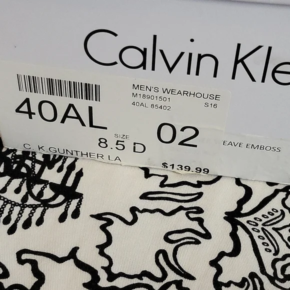 Calvin Klein Men's Black Leather Dress Shoes Size 8.5 (Like New) - Picture 10 of 10